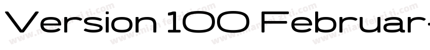Version 100 Februar字体转换